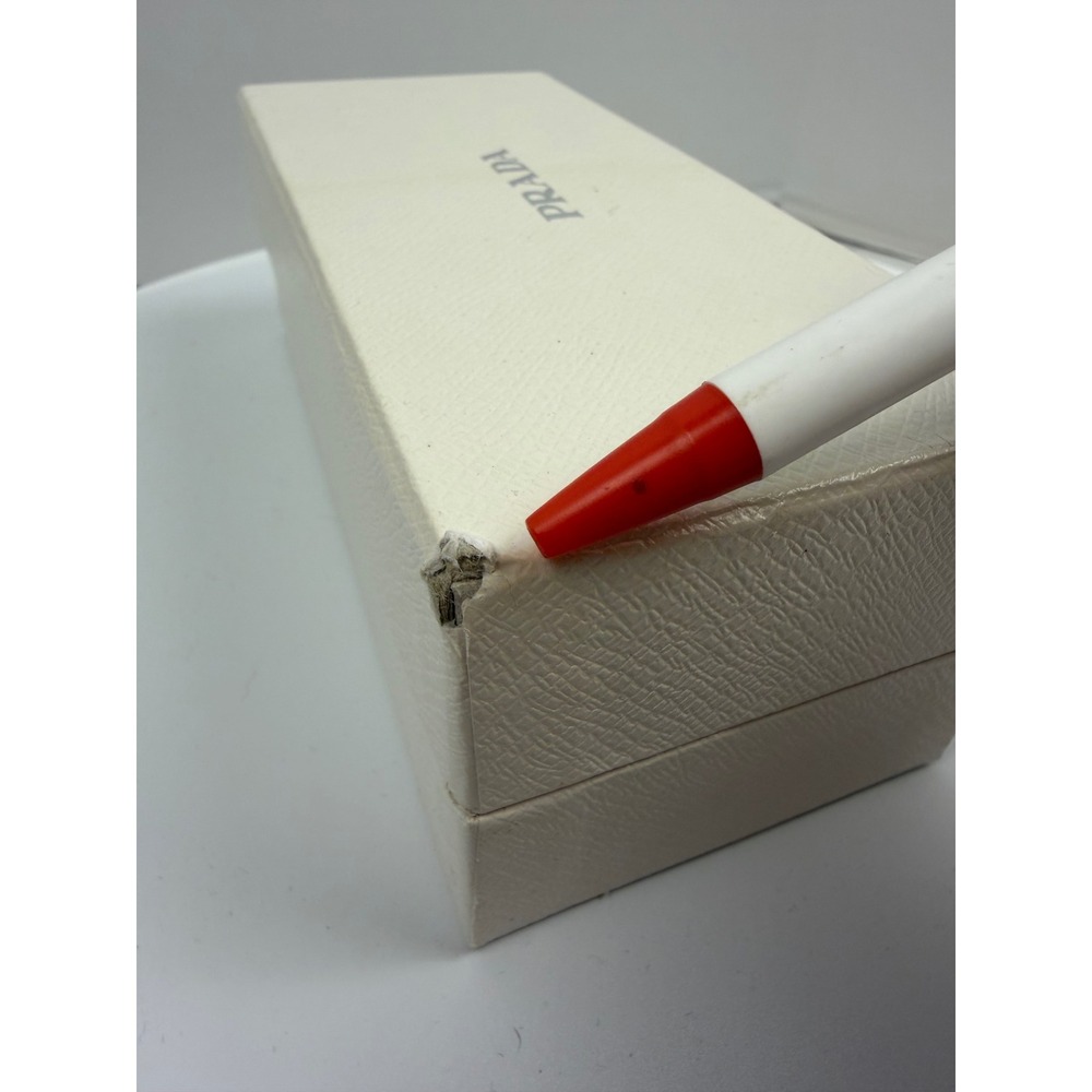 Prada SPR 21U Butterfly Sunglasses Cream Gold Rimless Made in Italy SPR21U - Picture 6 of 17